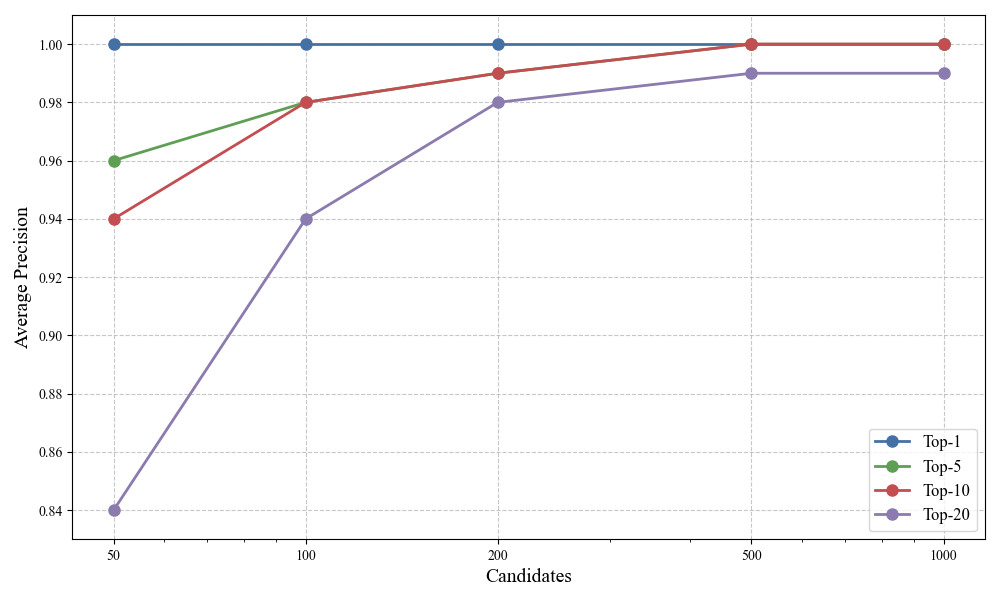 Binary Retrieve Rerank Performance
